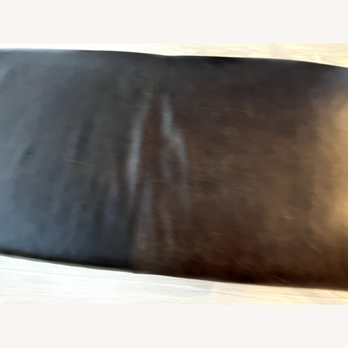 Used Arhaus Xavier Dark Brown Leather Bench  for sale on AptDeco
