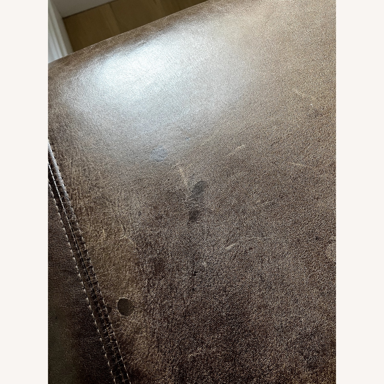 Arhaus Xavier Dark Brown Leather Bench  - image-7