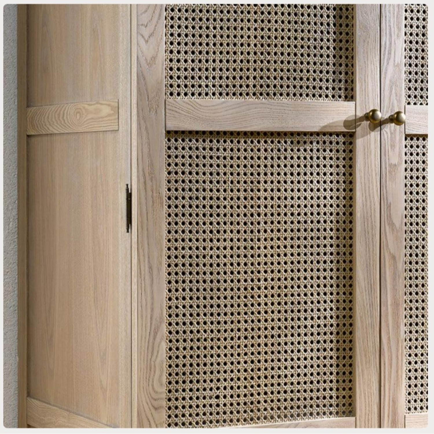 Light Brown Wood Armoire - image-2