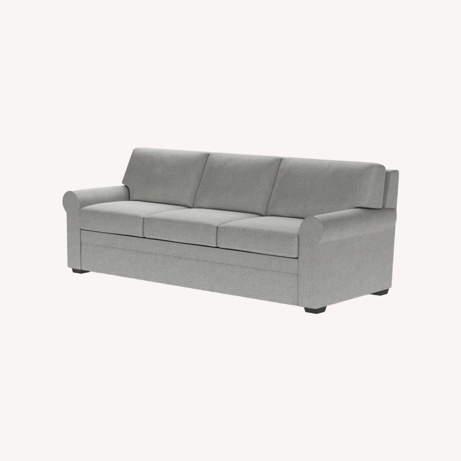 American Leather Gaines Dark Gray Velvet Sleeper Sofa - image-0
