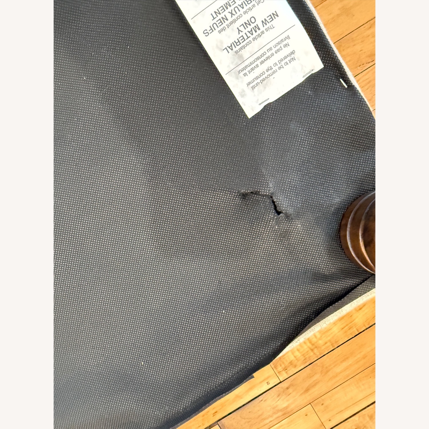 Linen Sandstone Tufted Ottoman - image-3