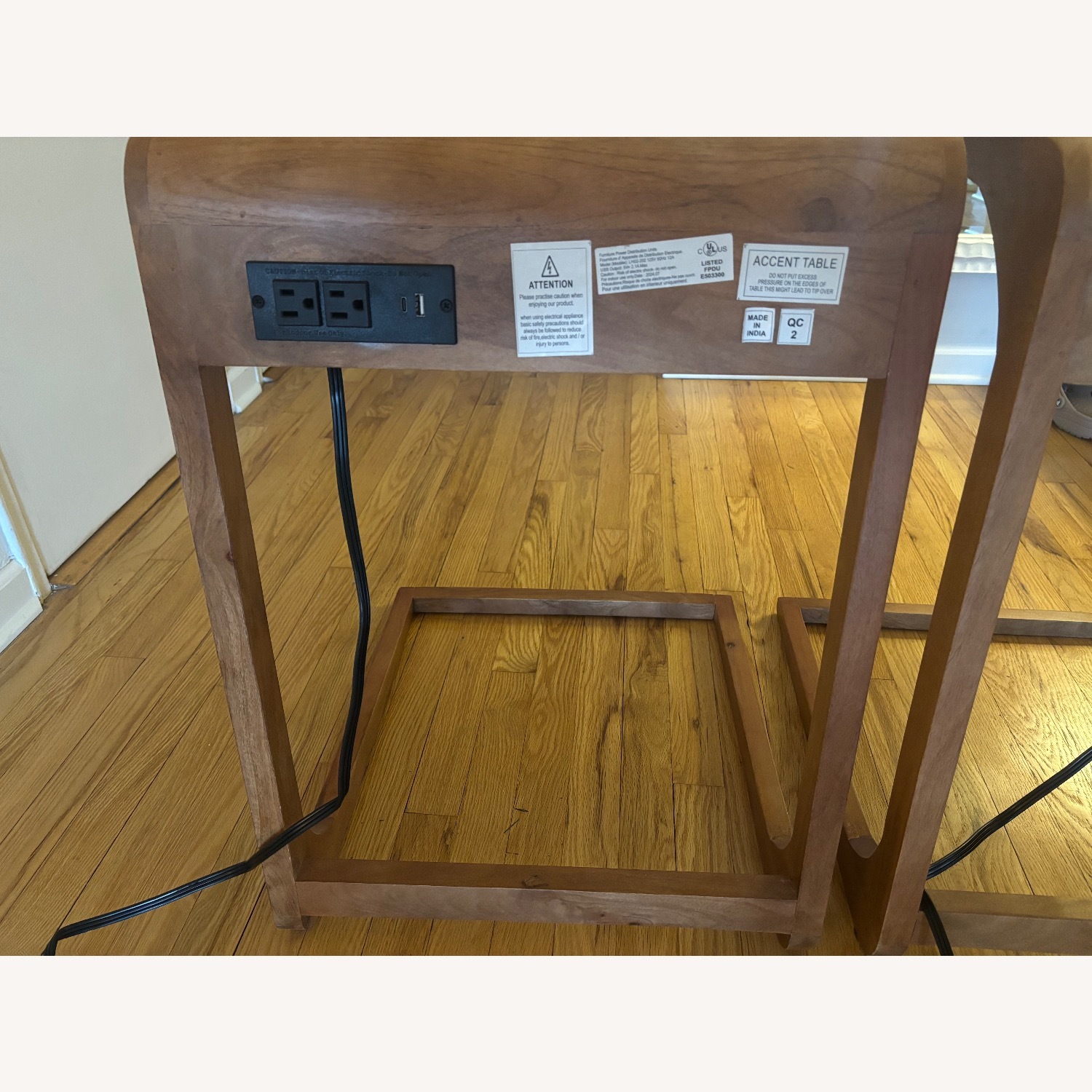 Light Brown Wood Side Tables - image-3