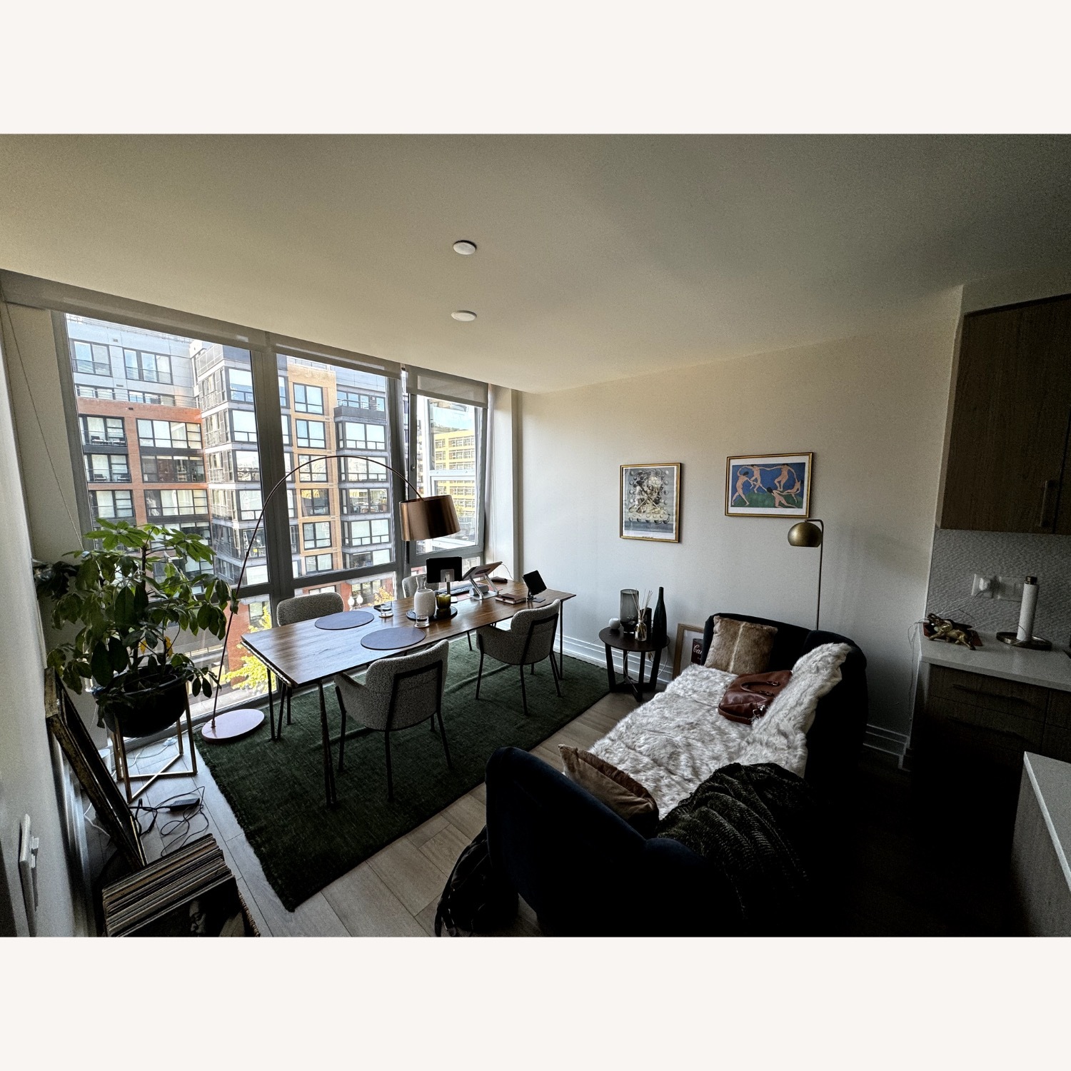 CB2 Trestle 88" Wood and Metal Dining Table - image-4