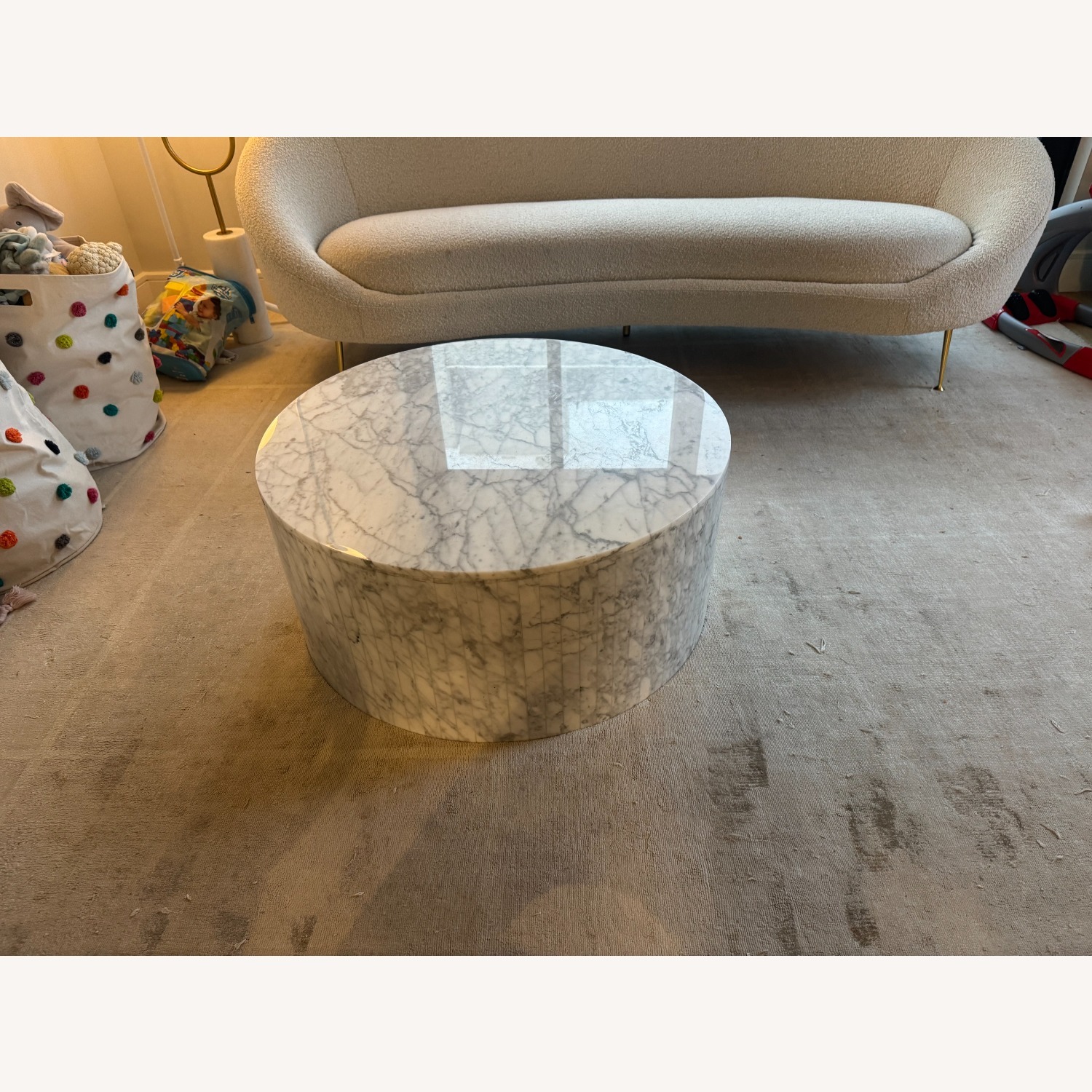 Rove Concepts White Marble Coffee Table - image-1