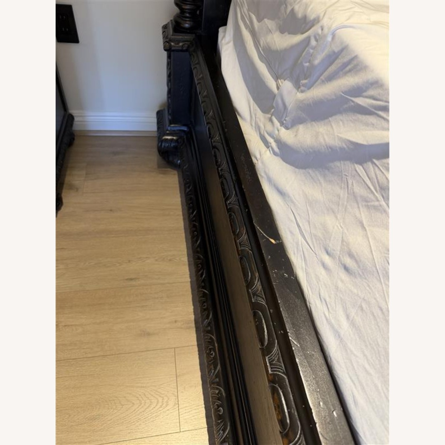 Restoration Hardware King Black French Empire Bed - image-9