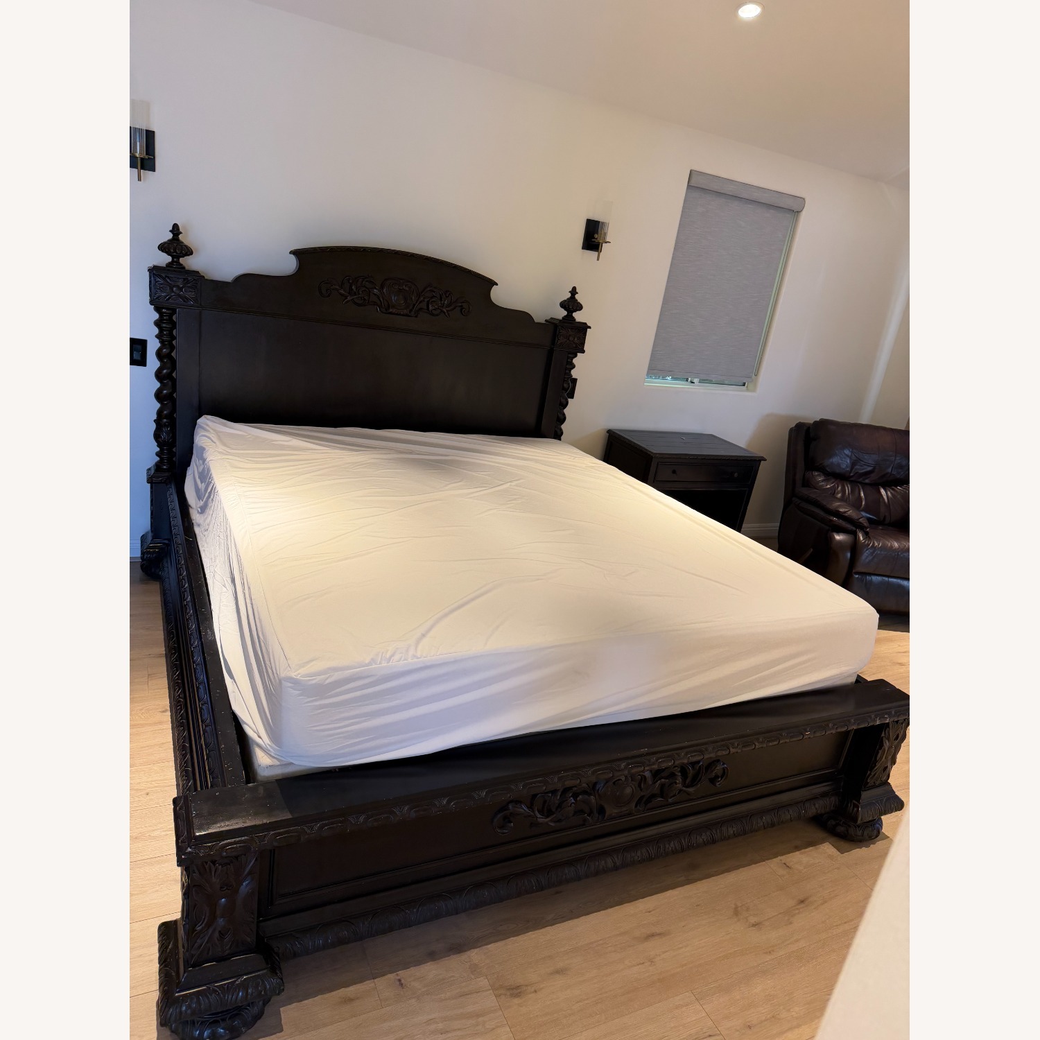 Restoration Hardware King Black French Empire Bed - image-6