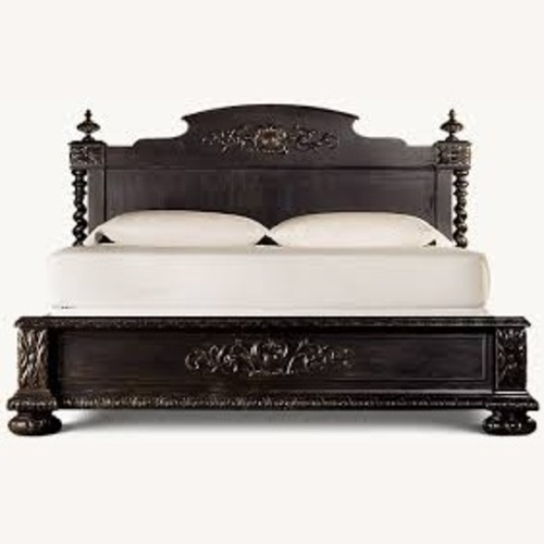 Used Restoration Hardware King Black French Empire Bed for sale on AptDeco
