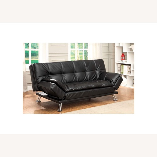 Used Hauser Black Futon for sale on AptDeco