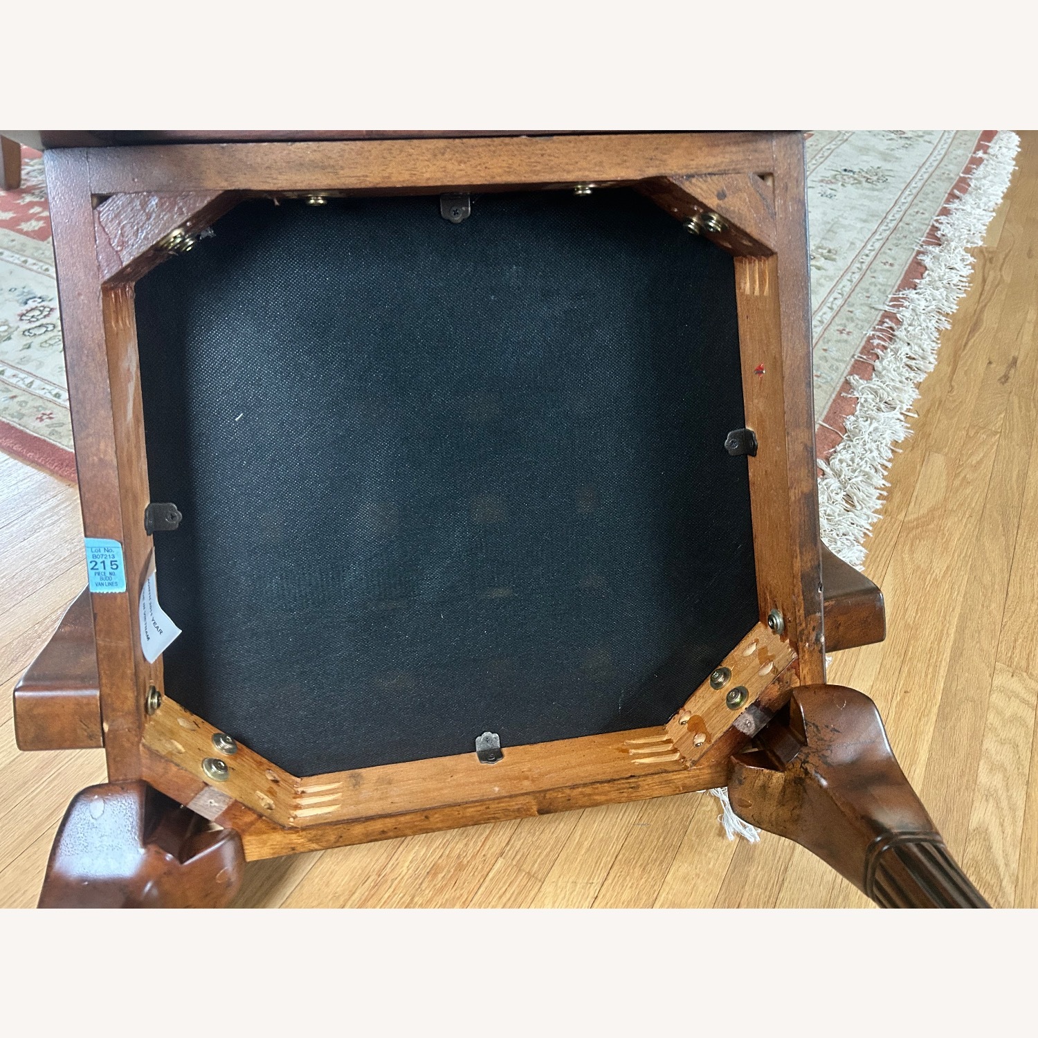 Vintage/Antique Dark Brown Wood Armchair - image-2