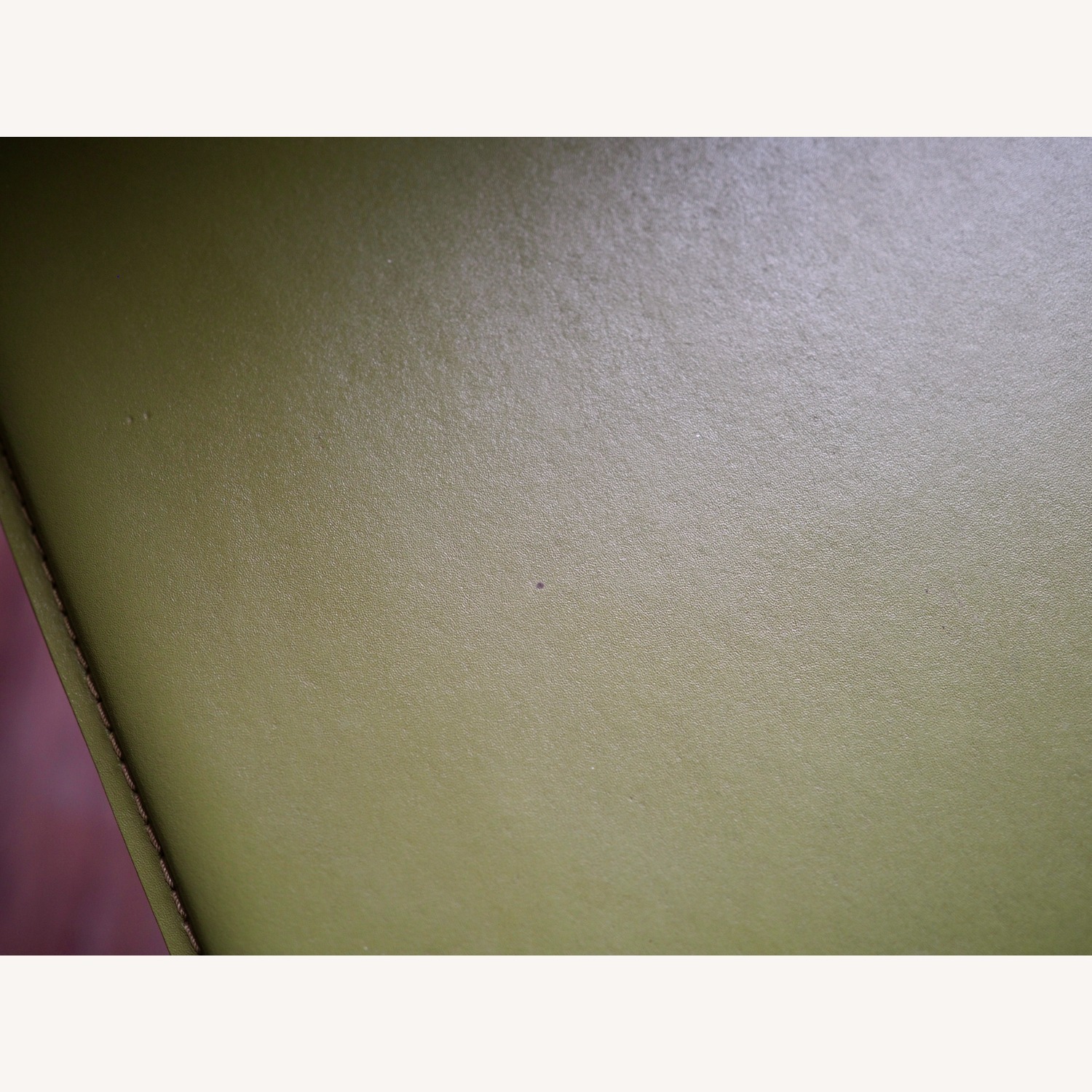 CB2 Diego Green Faux Leather Stools - image-3