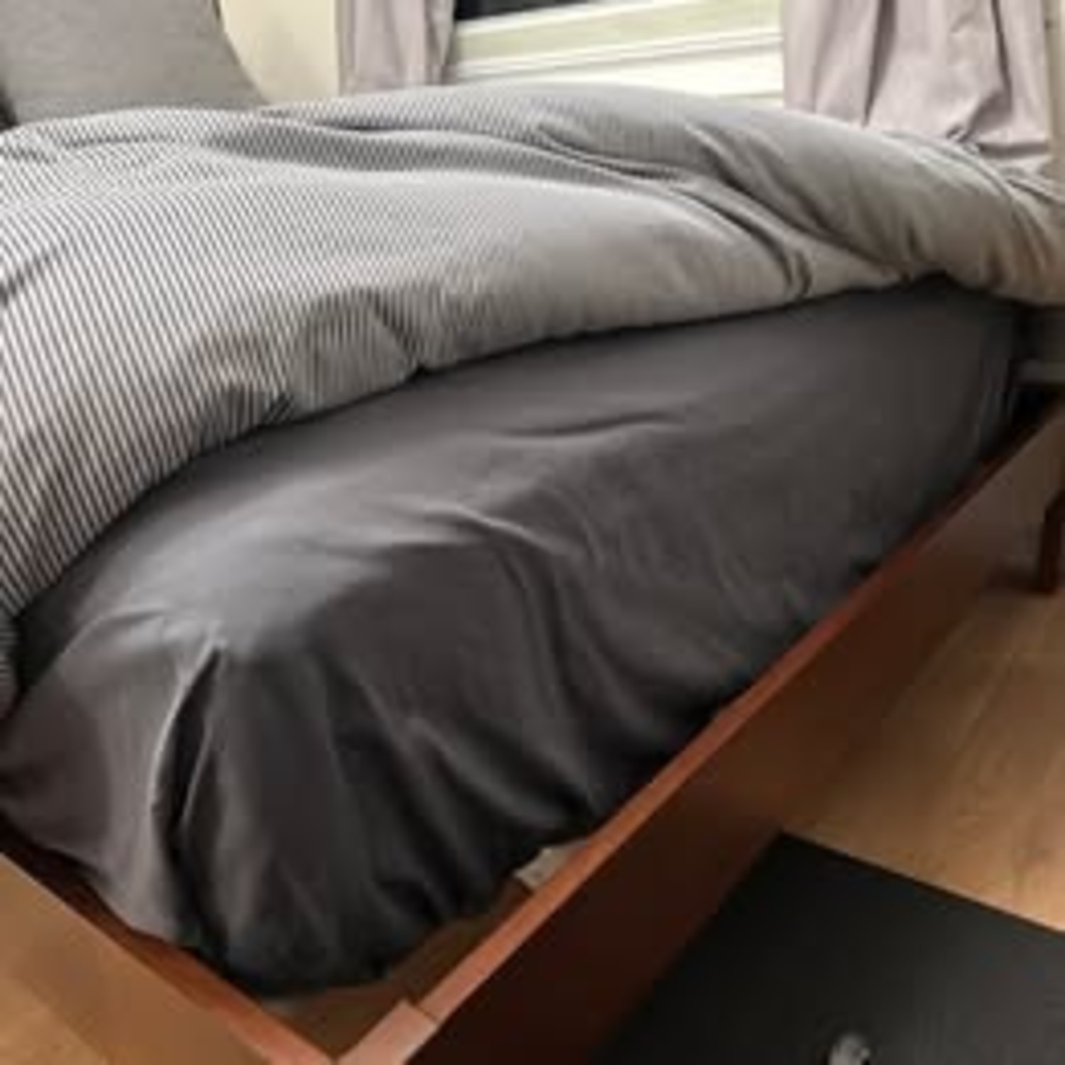 West Elm Queen Simple Bed Frame Acorn - image-4