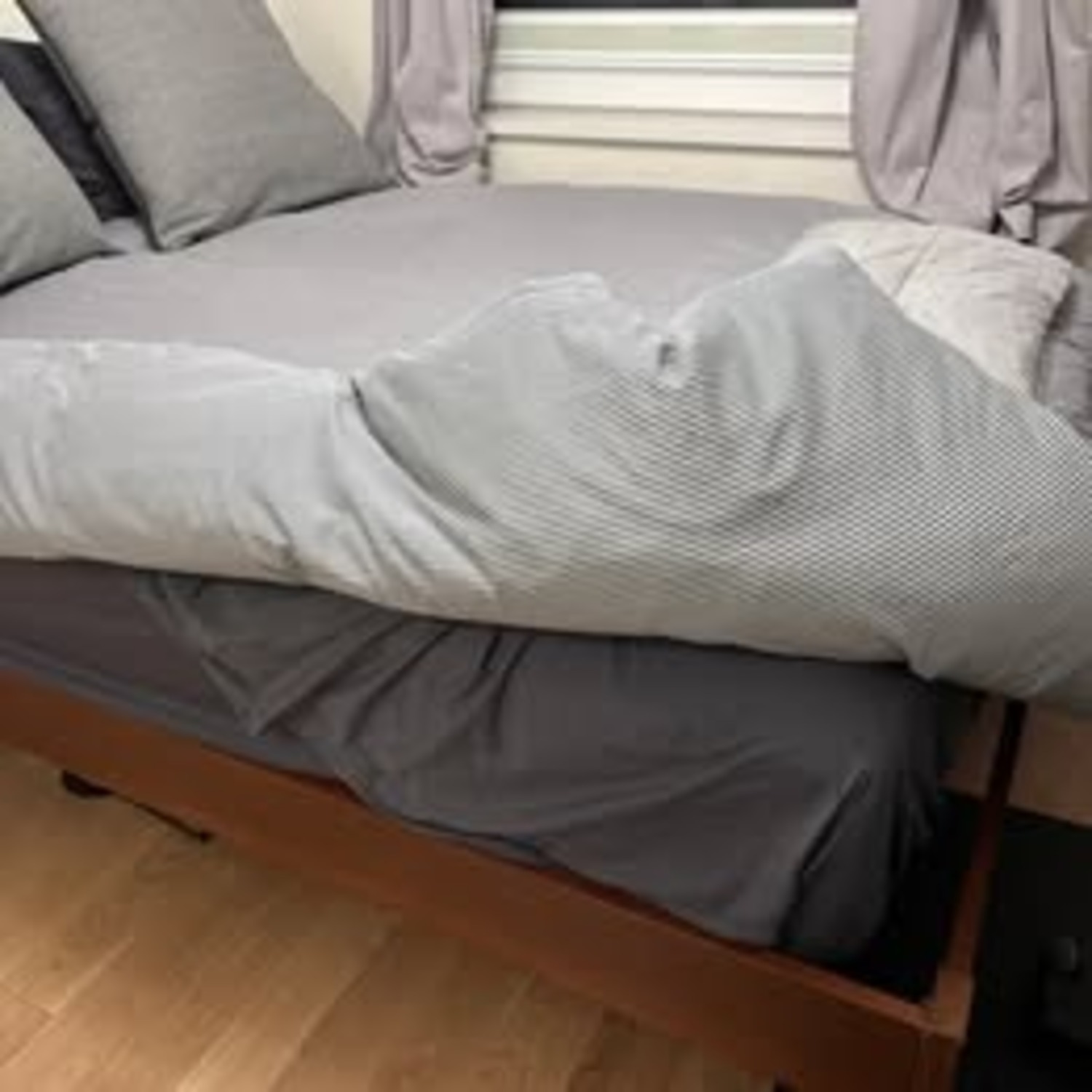 West Elm Queen Simple Bed Frame Acorn - image-5