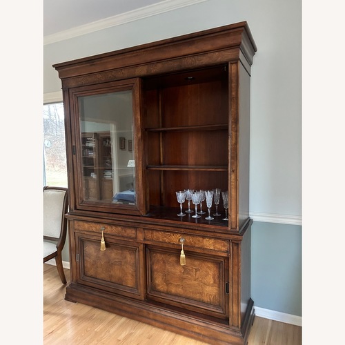 Used Ethan Allen Townhouse Dark Brown Wood Sideboard for sale on AptDeco