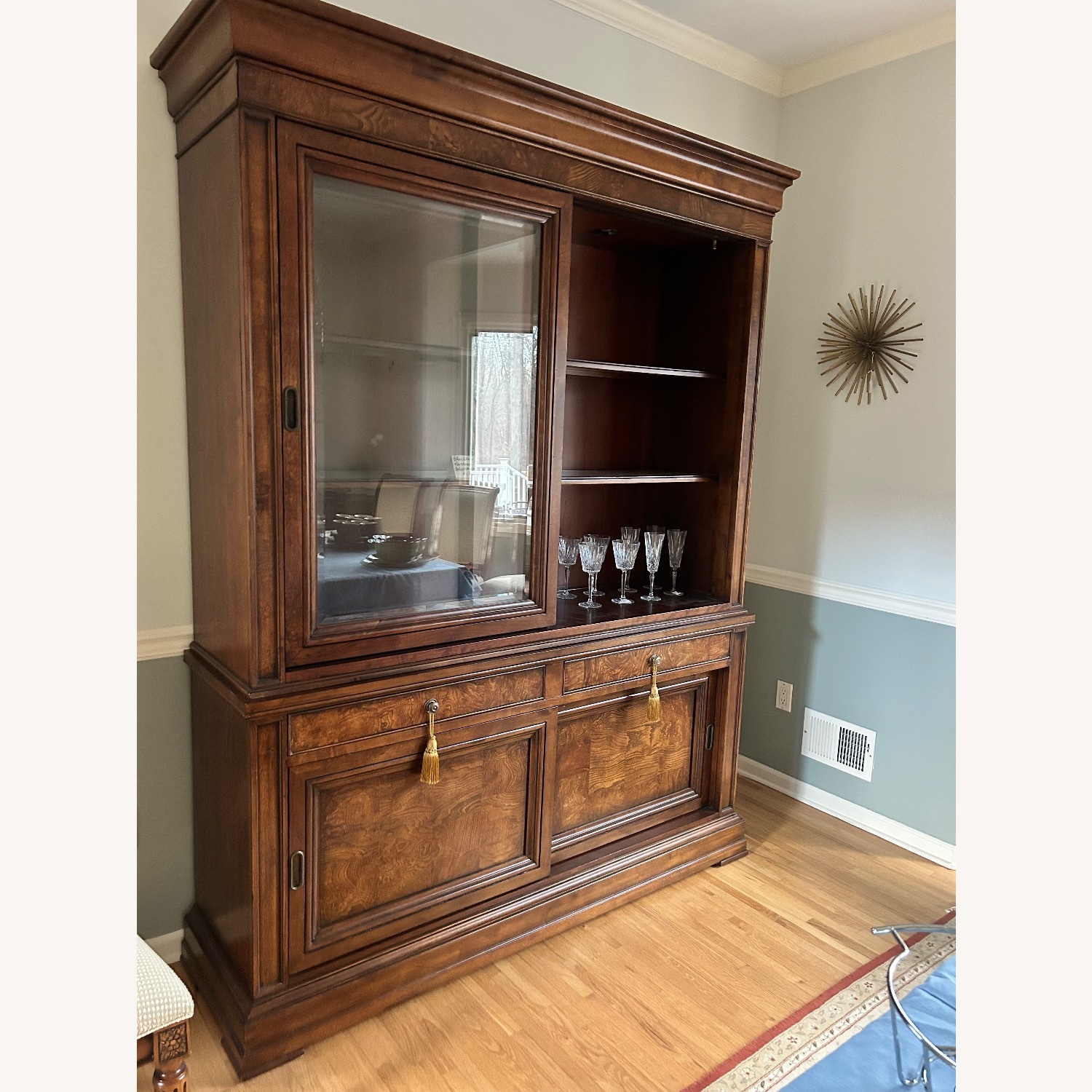 Ethan Allen Townhouse Dark Brown Wood Sideboard - image-2