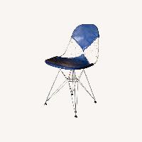 Herman Miller Eames Blue Metal Dining Chairs
