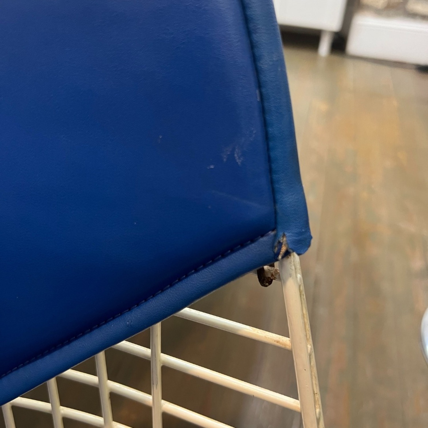 Herman Miller Eames Blue Metal Dining Chairs - image-7