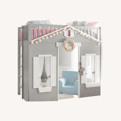 Used Pottery Barn Kids Playhouse Loft Bed  for sale on AptDeco