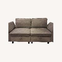 2 Seater Sectional Sofa With Under-seat Storage
