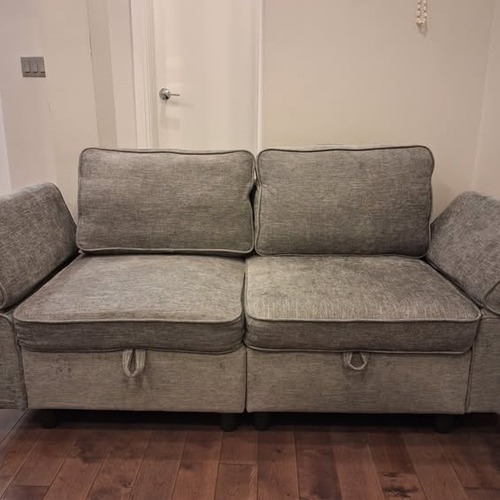 Used 2 Seater Sectional Sofa With Under-seat Storage for sale on AptDeco