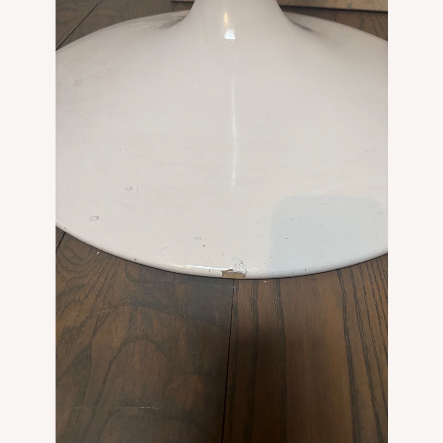 White On White Round Marble Dining Table - image-3