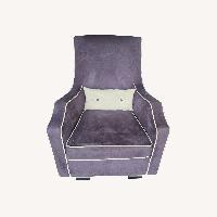 Mo-ma Purple Suede Nursing Chair