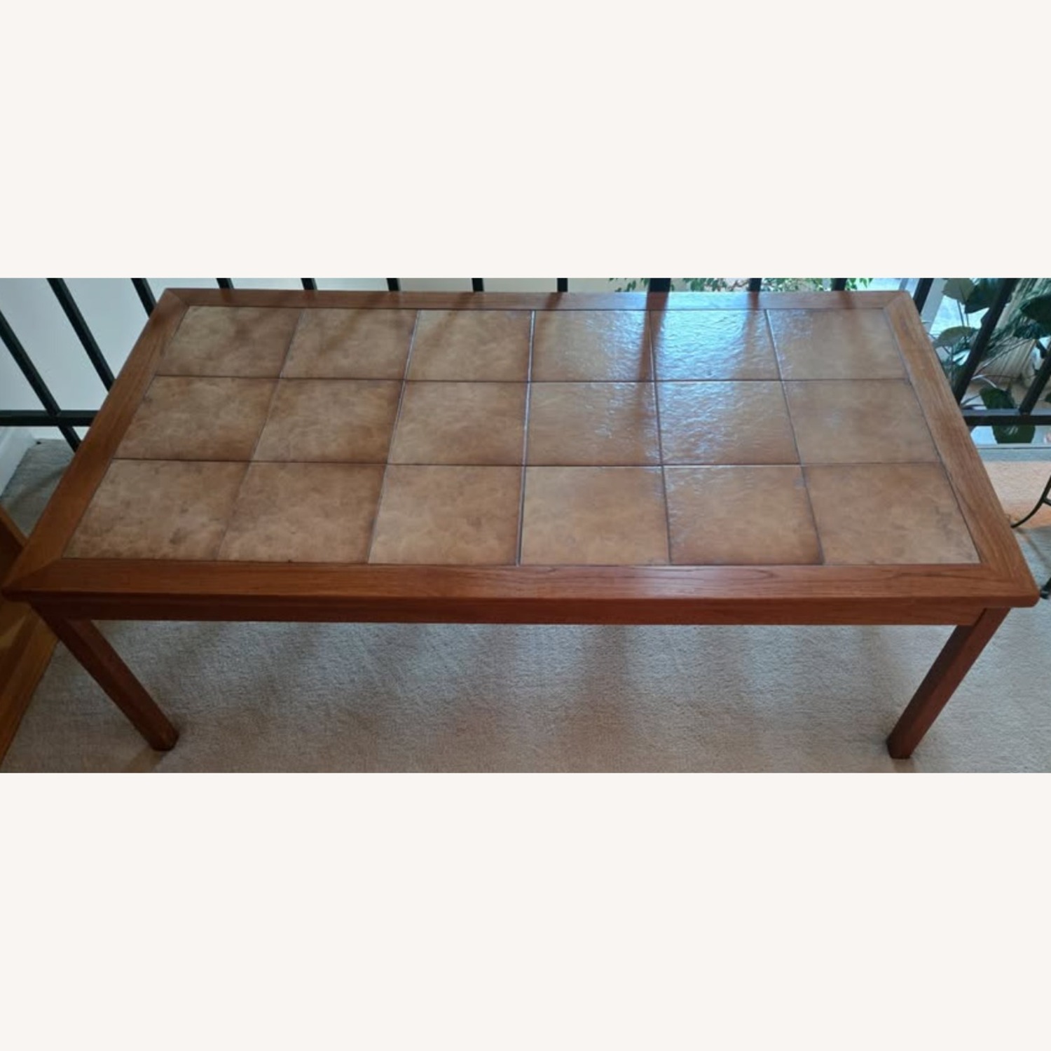 Danish Modern Tile Top Teak Coffee Table - image-2