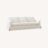 Pottery Barn White Fabric Sleeper Sofa