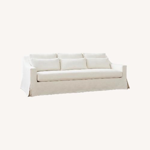 Used Pottery Barn White Fabric Sleeper Sofa for sale on AptDeco