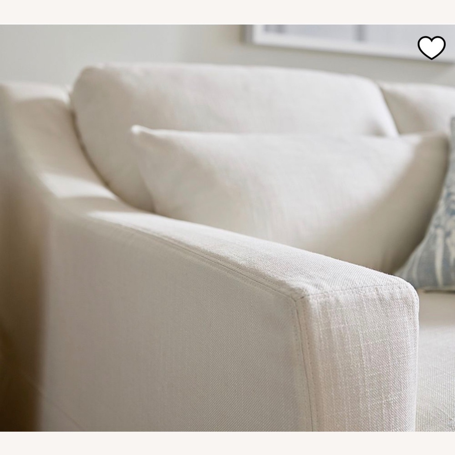 Pottery Barn White Fabric Sleeper Sofa - image-2