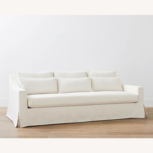 Used Pottery Barn White Fabric Sleeper Sofa for sale on AptDeco