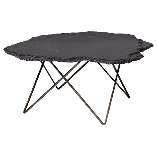 Used West Elm Forma Lava Stone Coffee Table for sale on AptDeco