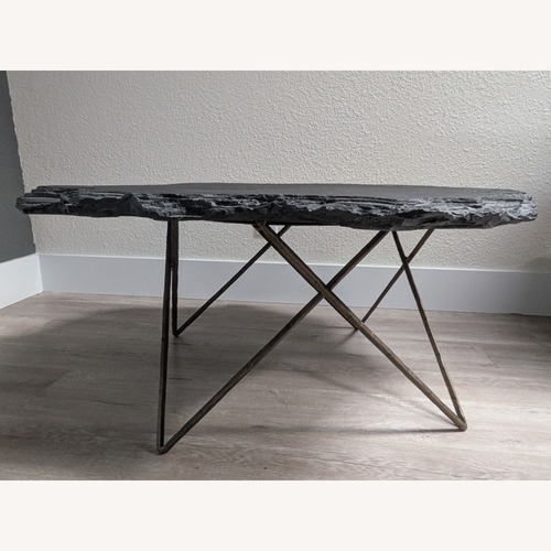 Used West Elm Forma Lava Stone Coffee Table for sale on AptDeco