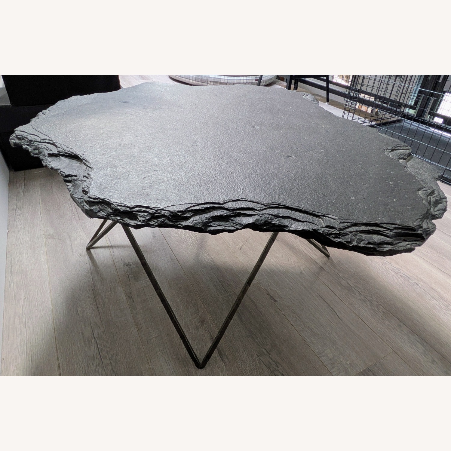 West Elm Forma Lava Stone Coffee Table - image-6