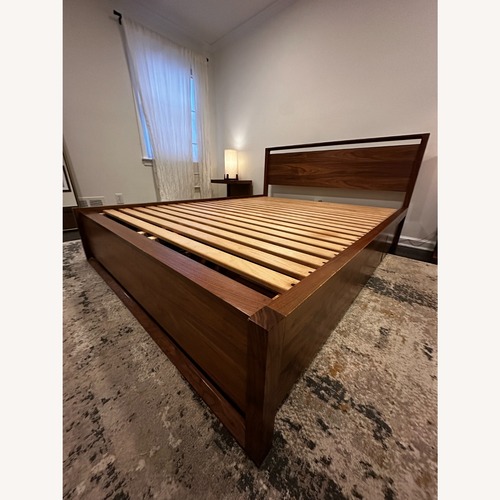 Used Design Within Reach Dark Matera Queen Bed for sale on AptDeco