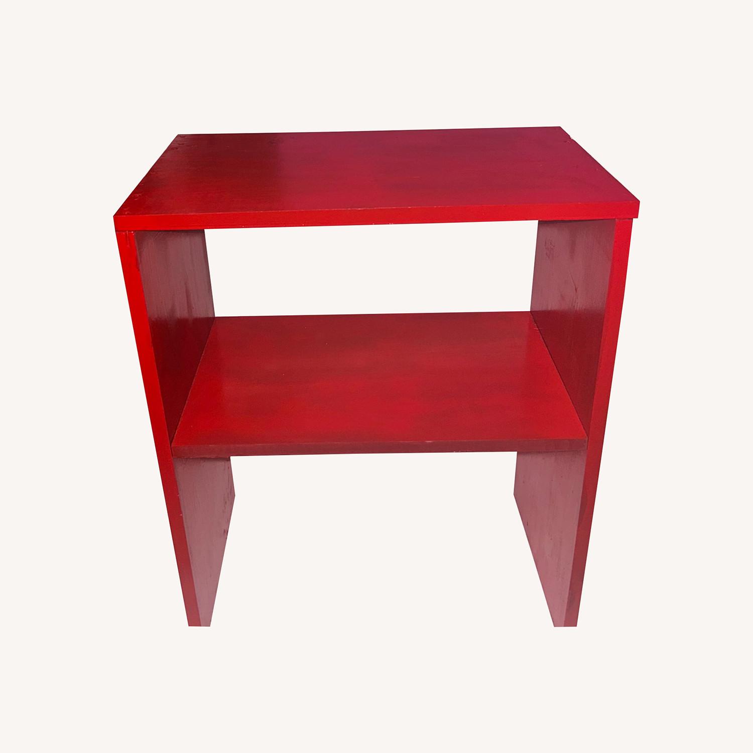 Red Side Table - image-0