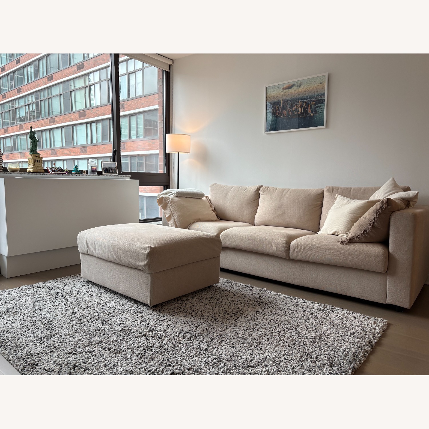 IKEA Finnala Light Brown 3+ Seater Sofa - image-1