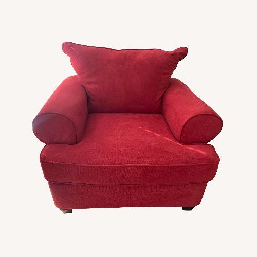 Used Pair of Peak Living Rooms to Go Red Armchairs for sale on AptDeco