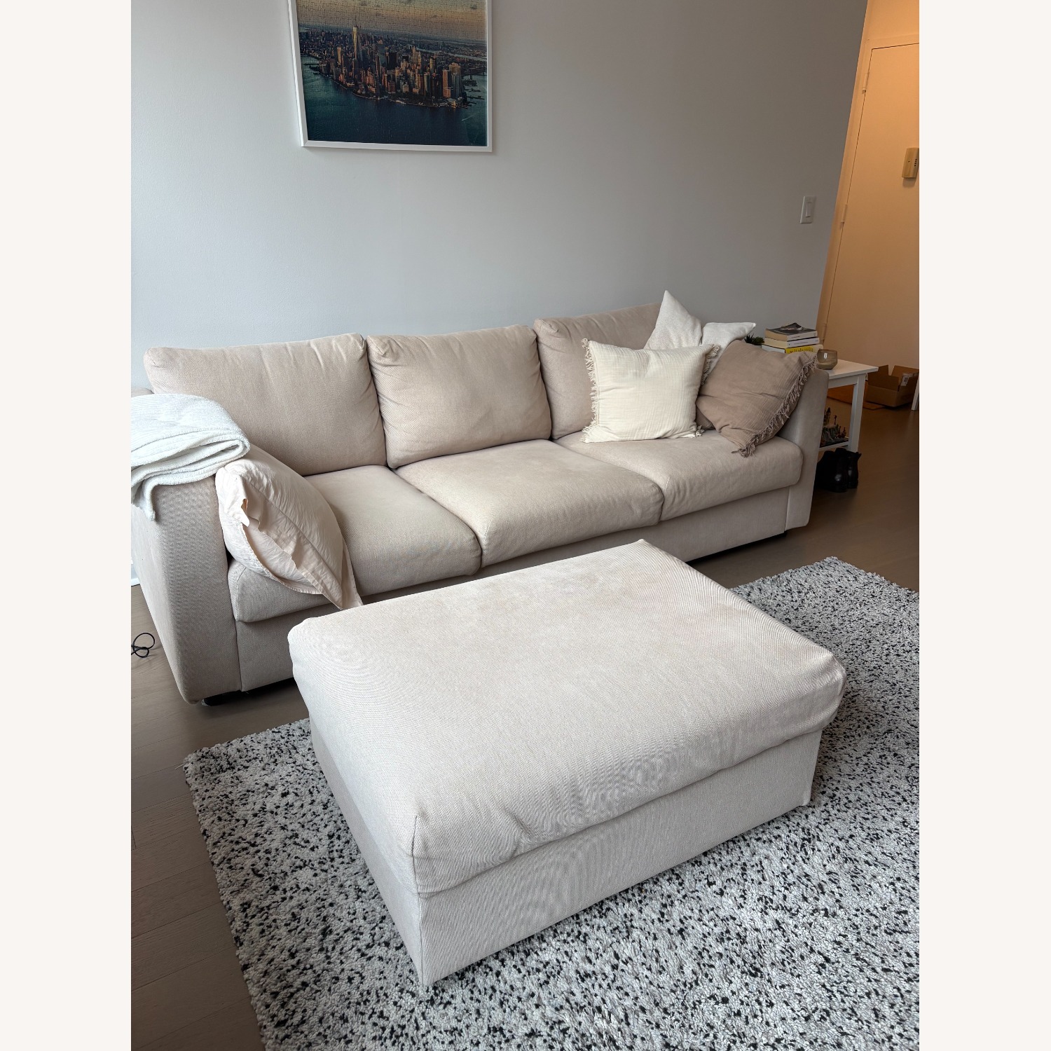 IKEA Stangerum Rug High Pile Black White - image-3