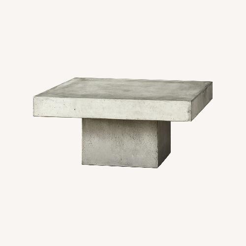 Used CB2 Element Natural Concrete Coffee Table for sale on AptDeco