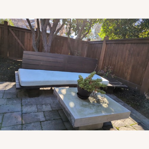 Used CB2 Element Natural Concrete Coffee Table for sale on AptDeco