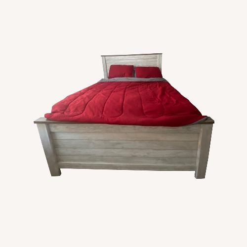 Used Old Brick Furniture Queen Bed for sale on AptDeco
