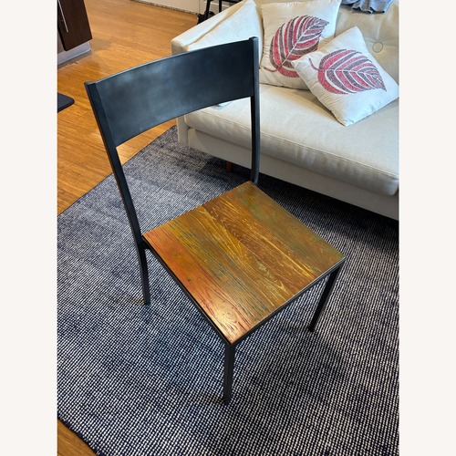 Used From The Source Natural Wood Dining Chair for sale on AptDeco