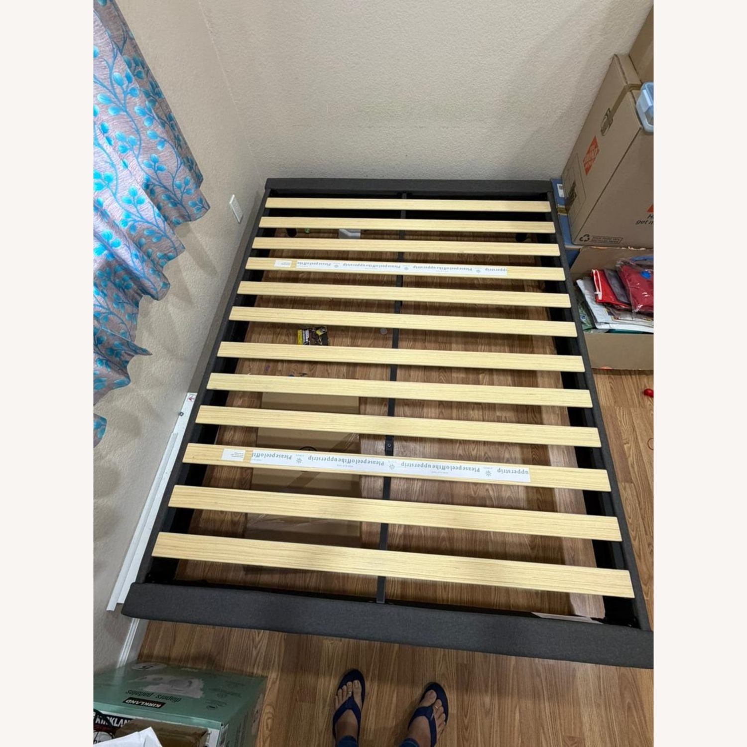 Amazon Dark Gray Queen Bed - image-1