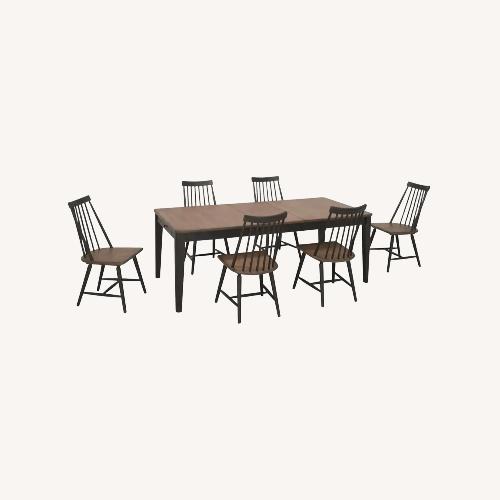 Used Raymour & Flanigan Dark Brown Wood Dining Sets for sale on AptDeco
