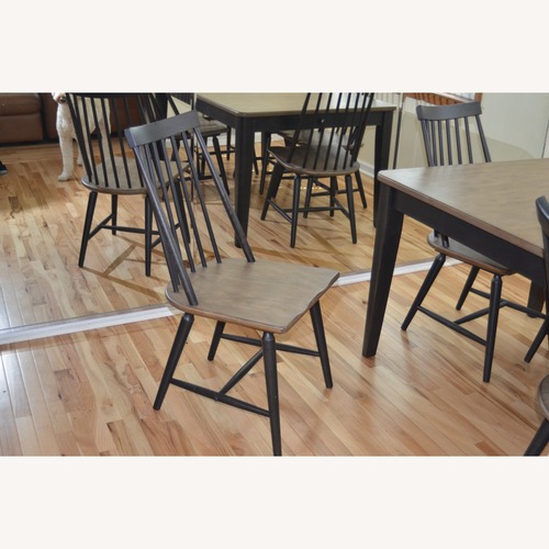 Used Raymour & Flanigan Dark Brown Wood Dining Sets for sale on AptDeco