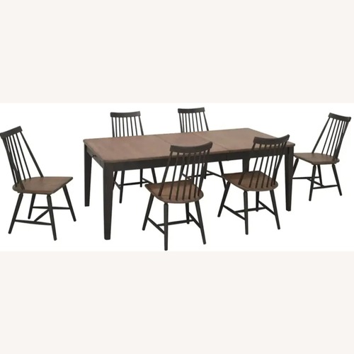 Used Raymour & Flanigan Dark Brown Wood Dining Sets for sale on AptDeco