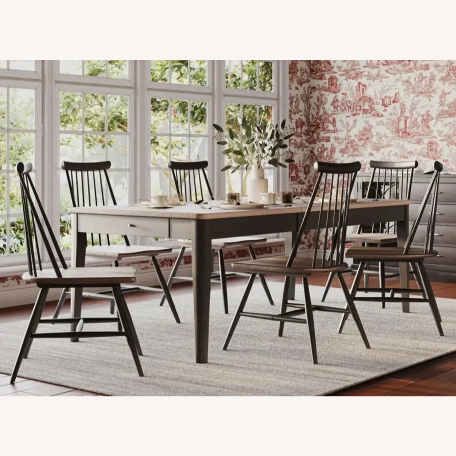 Raymour & Flanigan Dark Brown Wood Dining Sets - image-5