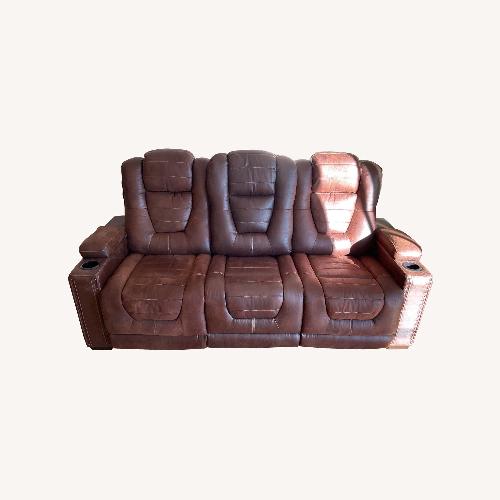 Used Ashley Furniture Dark Brown 3+ Seater Sofa for sale on AptDeco