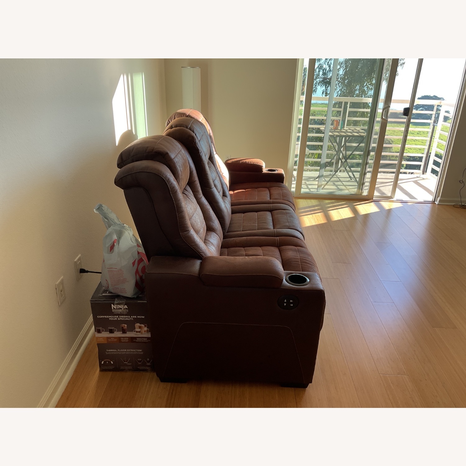 Ashley Furniture Dark Brown 3+ Seater Sofa - image-2