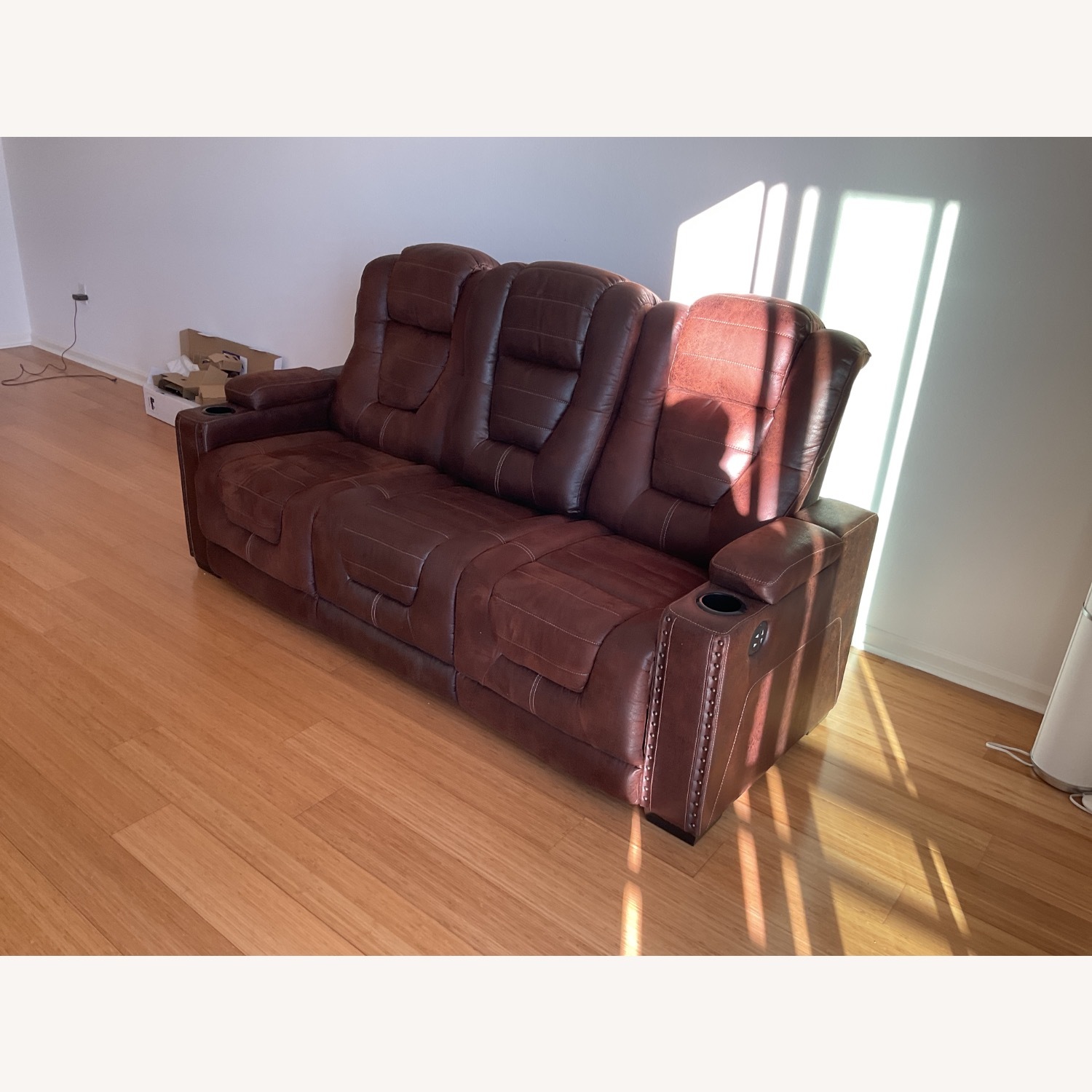 Ashley Furniture Dark Brown 3+ Seater Sofa - image-5